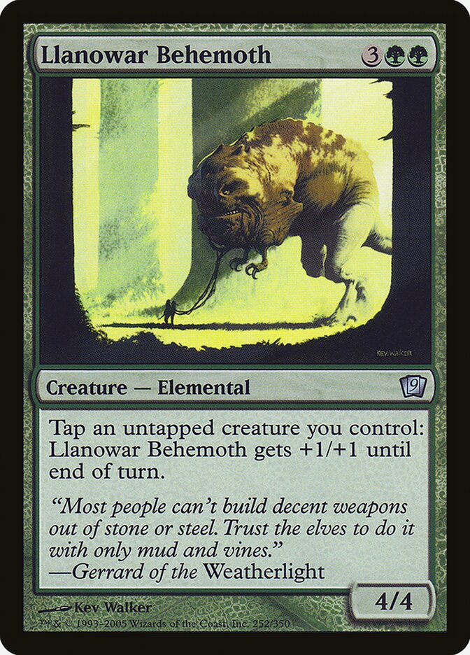 Magic the Gathering Card - Llanowar Behemoth - MTG Circle