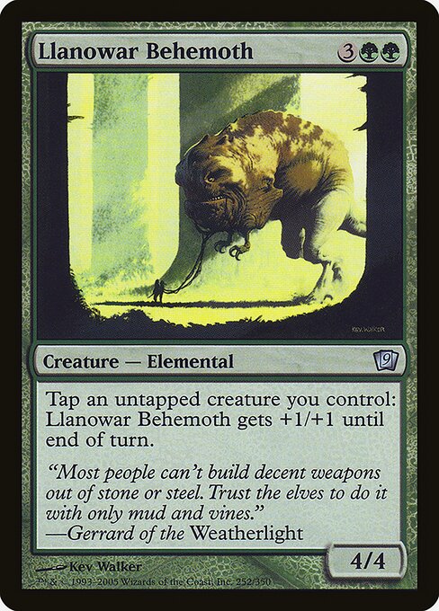 Magic the Gathering Card - Llanowar Behemoth - MTG Circle