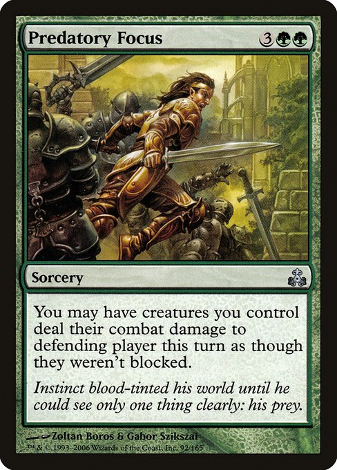 Magic the Gathering Card - Predatory Focus - MTG Circle