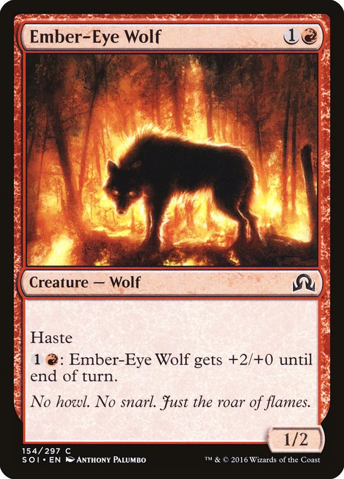 Magic the Gathering Card - Ember-Eye Wolf - MTG Circle
