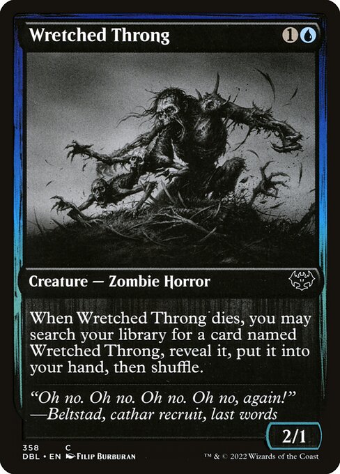 Magic the Gathering Card - Wretched Throng - MTG Circle