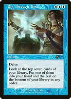 Magic the Gathering Card - Dig Through Time - MTG Circle