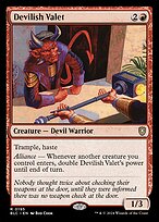 Magic the Gathering Card - Devilish Valet - MTG Circle