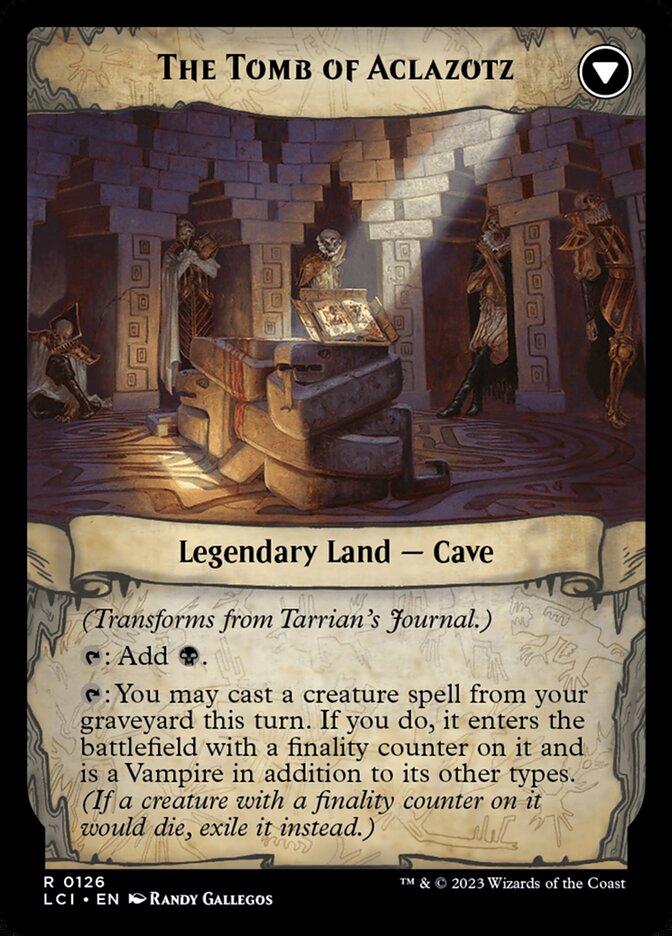 Magic the Gathering Card - The Tomb of Aclazotz - MTG Circle