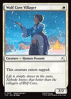 Magic the Gathering Card - Wolf Cove Villager - MTG Circle