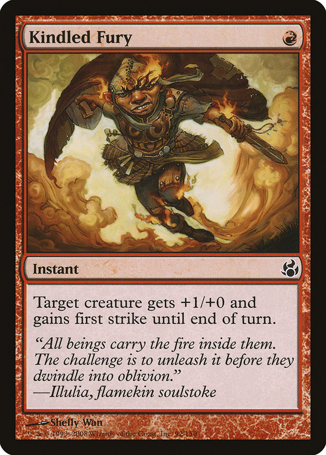 Magic the Gathering Card - Kindled Fury - MTG Circle