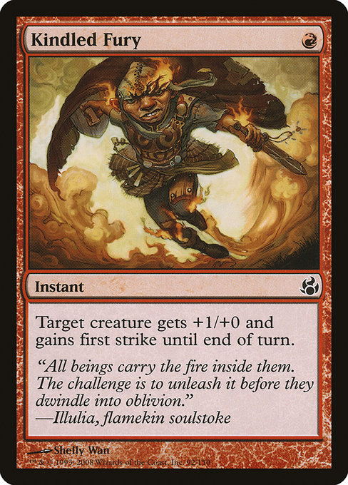 Magic the Gathering Card - Kindled Fury - MTG Circle