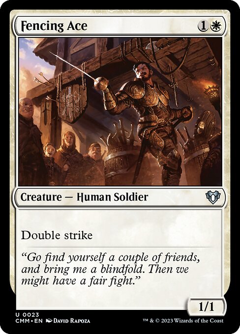 Magic the Gathering Card - Fencing Ace - MTG Circle