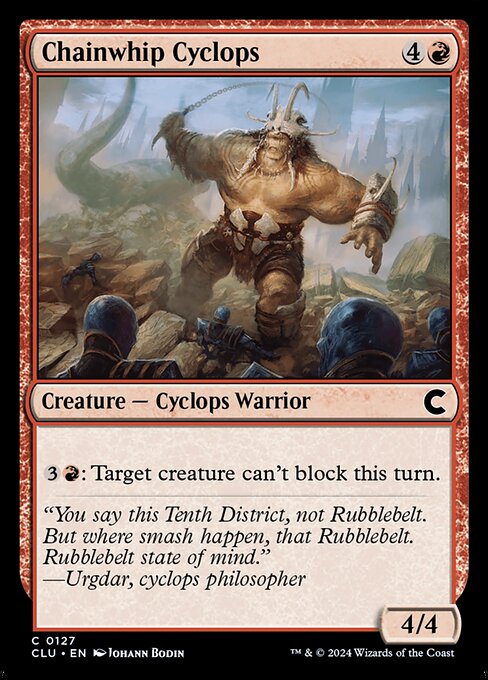 Magic the Gathering Card - Chainwhip Cyclops - MTG Circle