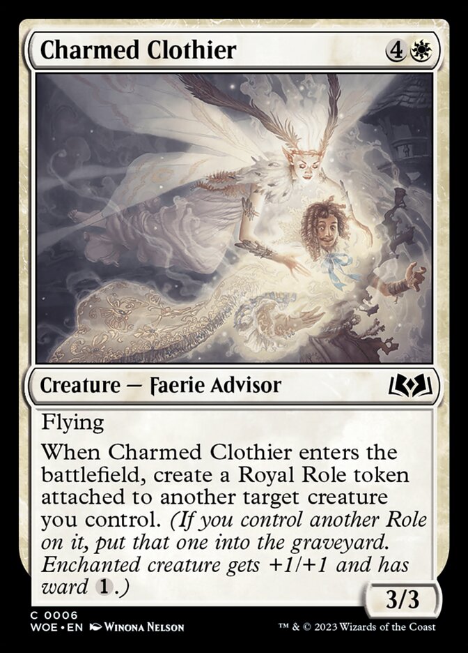 Magic the Gathering Card - Charmed Clothier - MTG Circle