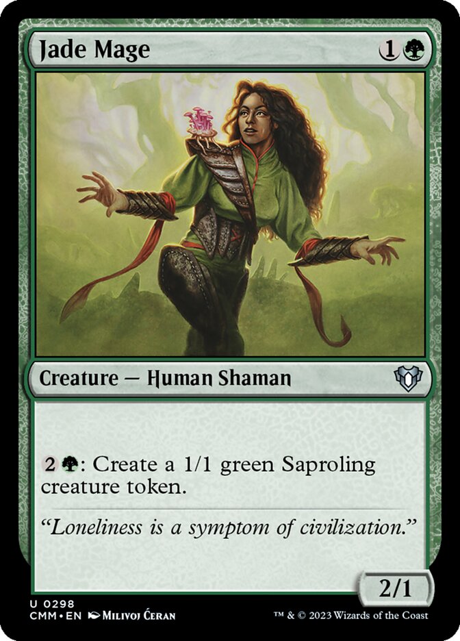 Magic the Gathering Card - Jade Mage - MTG Circle