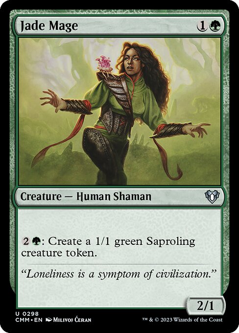 Magic the Gathering Card - Jade Mage - MTG Circle