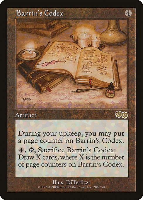 Magic the Gathering Card - Barrin's Codex - MTG Circle