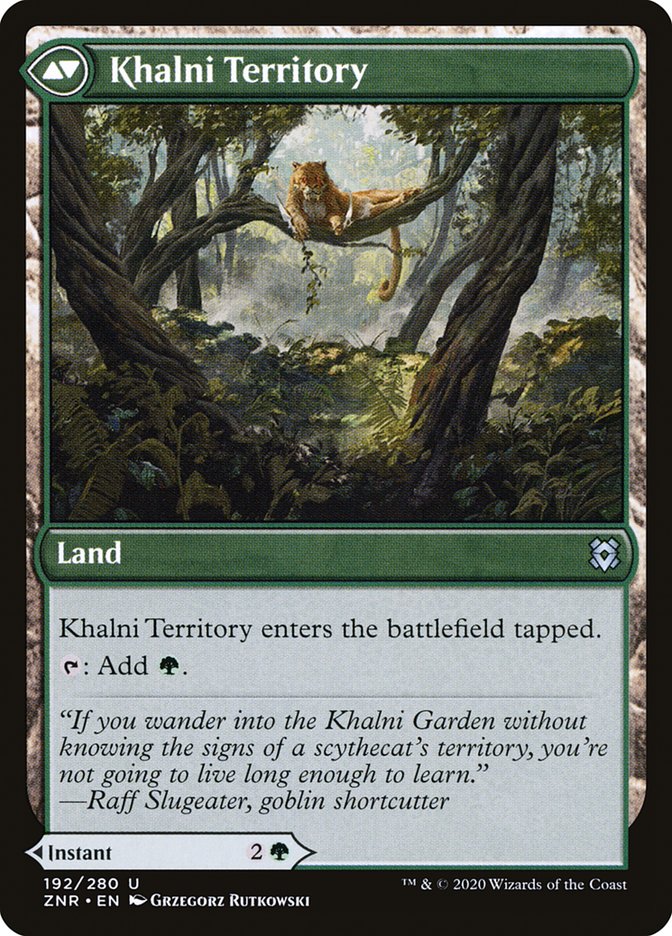 Magic the Gathering Card - Khalni Territory - MTG Circle