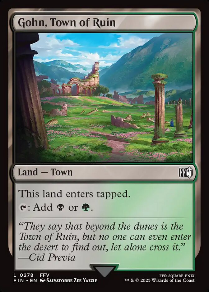 Magic the Gathering Card - Gohn, Town of Ruin - MTG Circle