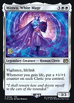 Magic the Gathering Card - Minwu, White Mage - MTG Circle