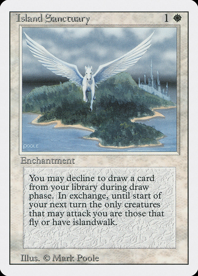 Magic the Gathering Card - Island Sanctuary - MTG Circle