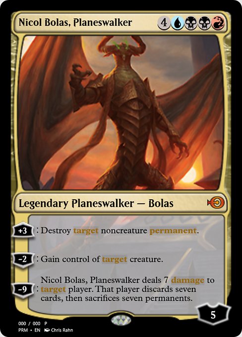 Magic the Gathering Card - Nicol Bolas, Planeswalker - MTG Circle