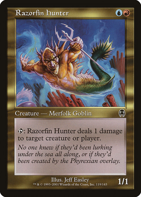Magic the Gathering Card - Razorfin Hunter - MTG Circle