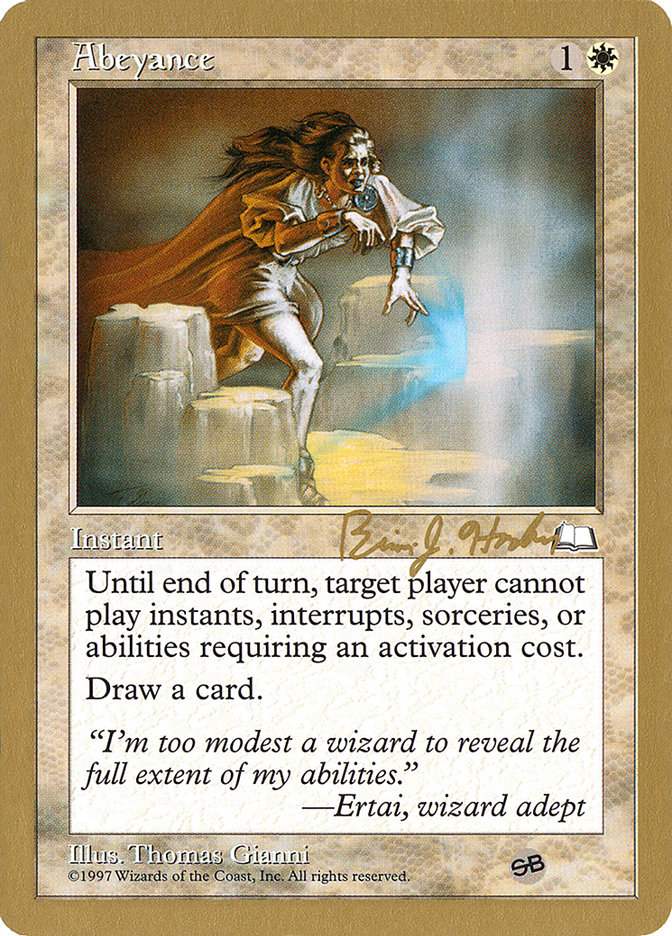 Magic the Gathering Card - Abeyance - MTG Circle