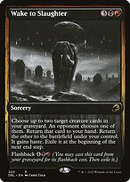 Magic the Gathering Card - Wake to Slaughter - MTG Circle