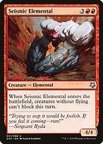 Magic the Gathering Card - Seismic Elemental - MTG Circle