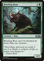 Magic the Gathering Card - Bristling Boar - MTG Circle