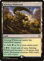 Magic the Gathering Card - Stirring Wildwood - MTG Circle