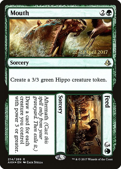 Magic the Gathering Card - Mouth // Feed - MTG Circle