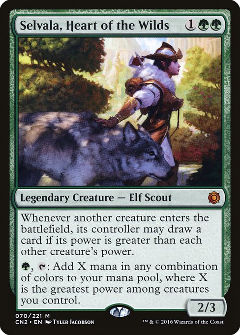 Magic the Gathering Card - Selvala, Heart of the Wilds - MTG Circle
