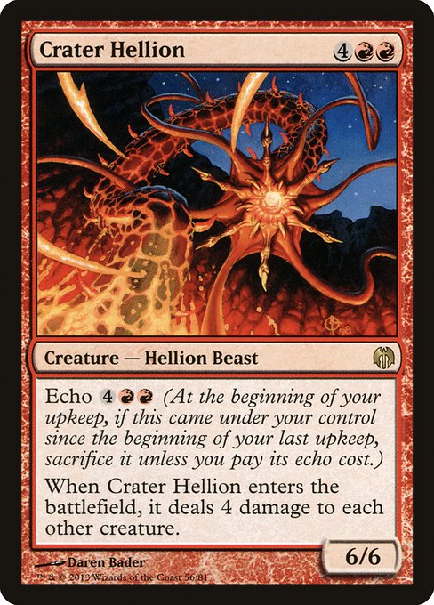 Magic the Gathering Card - Crater Hellion - MTG Circle