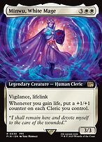 Magic the Gathering Card - Minwu, White Mage - MTG Circle