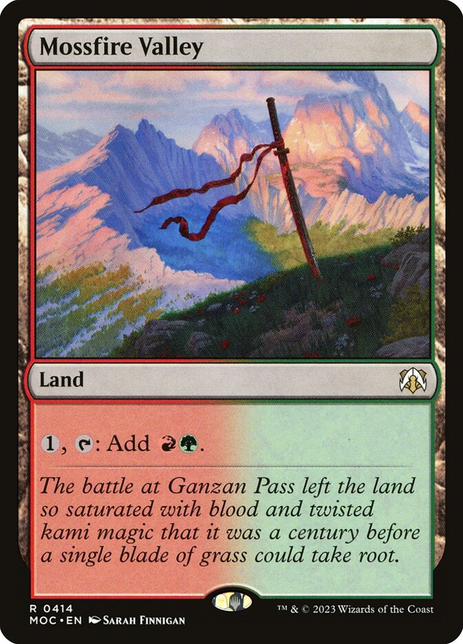Magic the Gathering Card - Mossfire Valley - MTG Circle