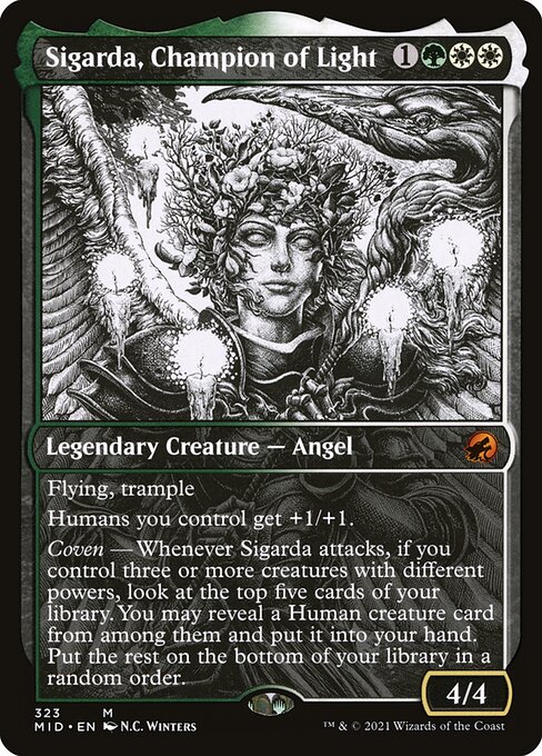 Magic the Gathering Card - Sigarda, Champion of Light - MTG Circle