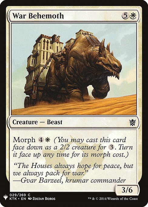 Magic the Gathering Card - War Behemoth - MTG Circle
