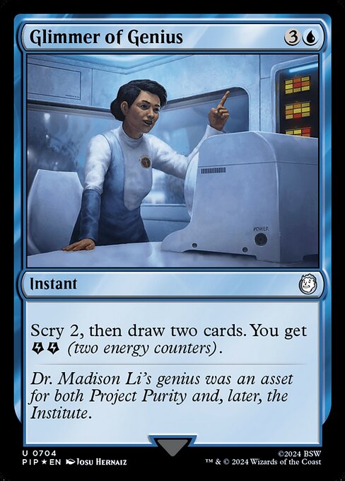 Magic the Gathering Card - Glimmer of Genius - MTG Circle