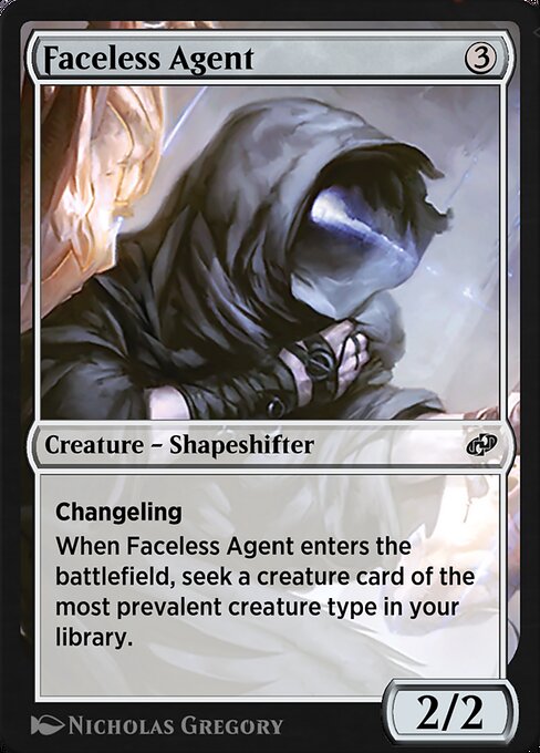 Magic the Gathering Card - Faceless Agent - MTG Circle