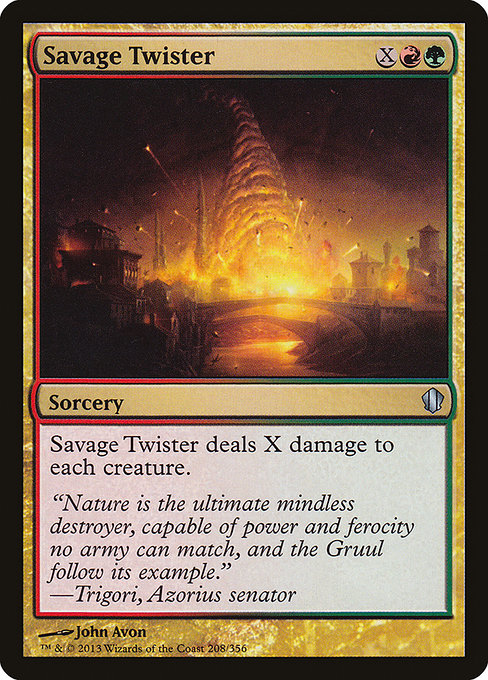 Magic the Gathering Card - Savage Twister - MTG Circle