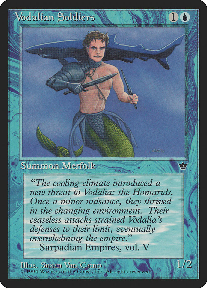 Magic the Gathering Card - Vodalian Soldiers - MTG Circle