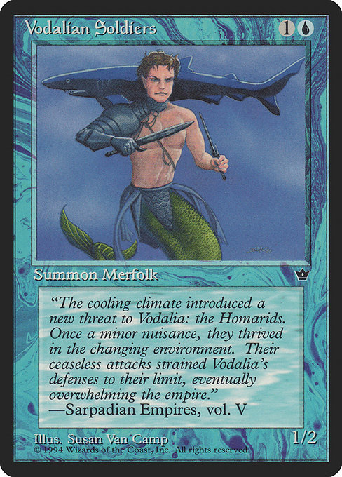 Magic the Gathering Card - Vodalian Soldiers - MTG Circle