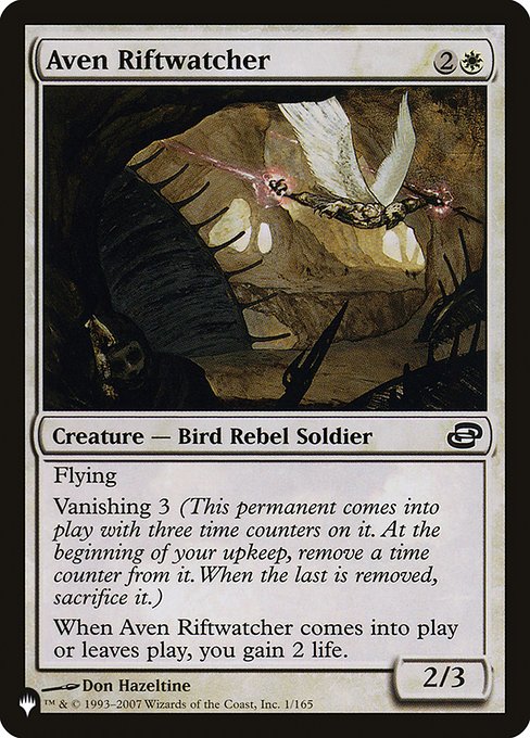 Magic the Gathering Card - Aven Riftwatcher - MTG Circle