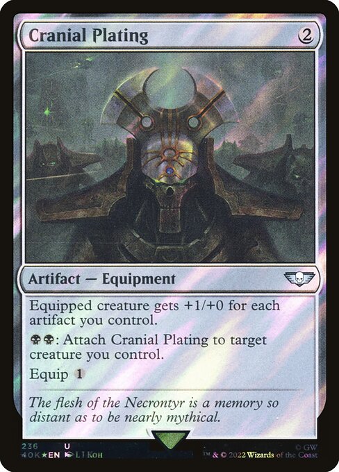 Magic the Gathering Card - Cranial Plating - MTG Circle