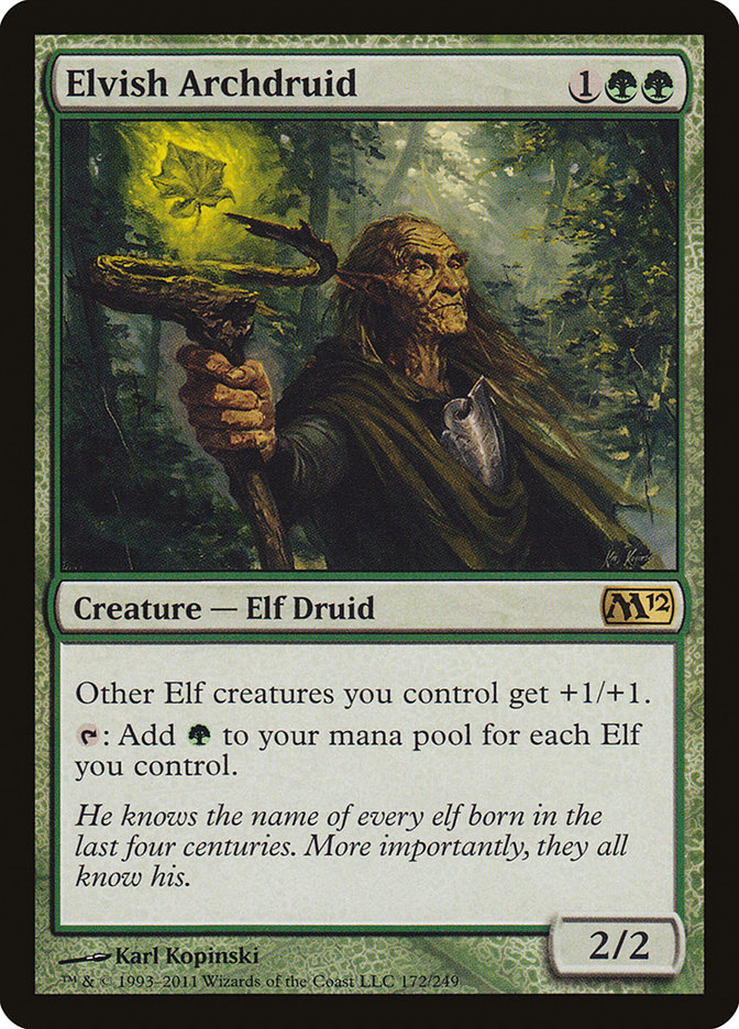 Magic the Gathering Card - Elvish Archdruid - MTG Circle