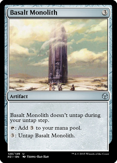 Magic the Gathering Card - Basalt Monolith - MTG Circle