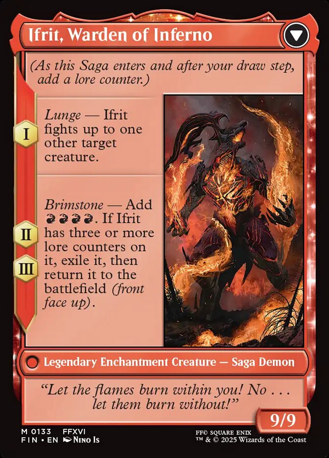 Magic the Gathering Card - Ifrit, Warden of Inferno - MTG Circle