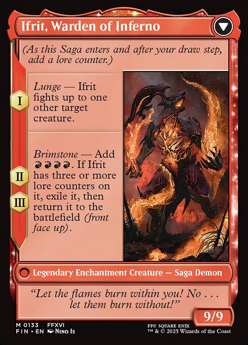 Magic the Gathering Card - Ifrit, Warden of Inferno - MTG Circle