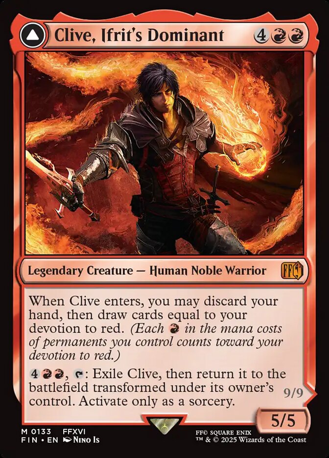 Magic the Gathering Card - Clive, Ifrit's Dominant - MTG Circle
