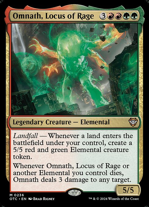 Magic the Gathering Card - Omnath, Locus of Rage - MTG Circle