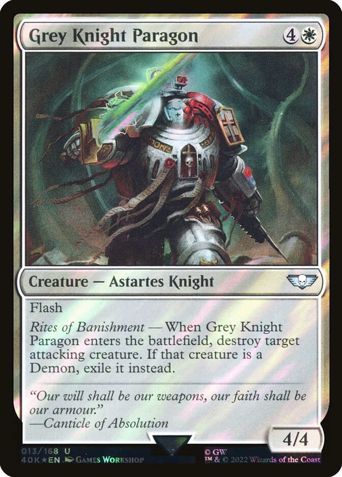 Magic the Gathering Card - Grey Knight Paragon - MTG Circle
