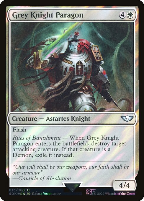 Magic the Gathering Card - Grey Knight Paragon - MTG Circle